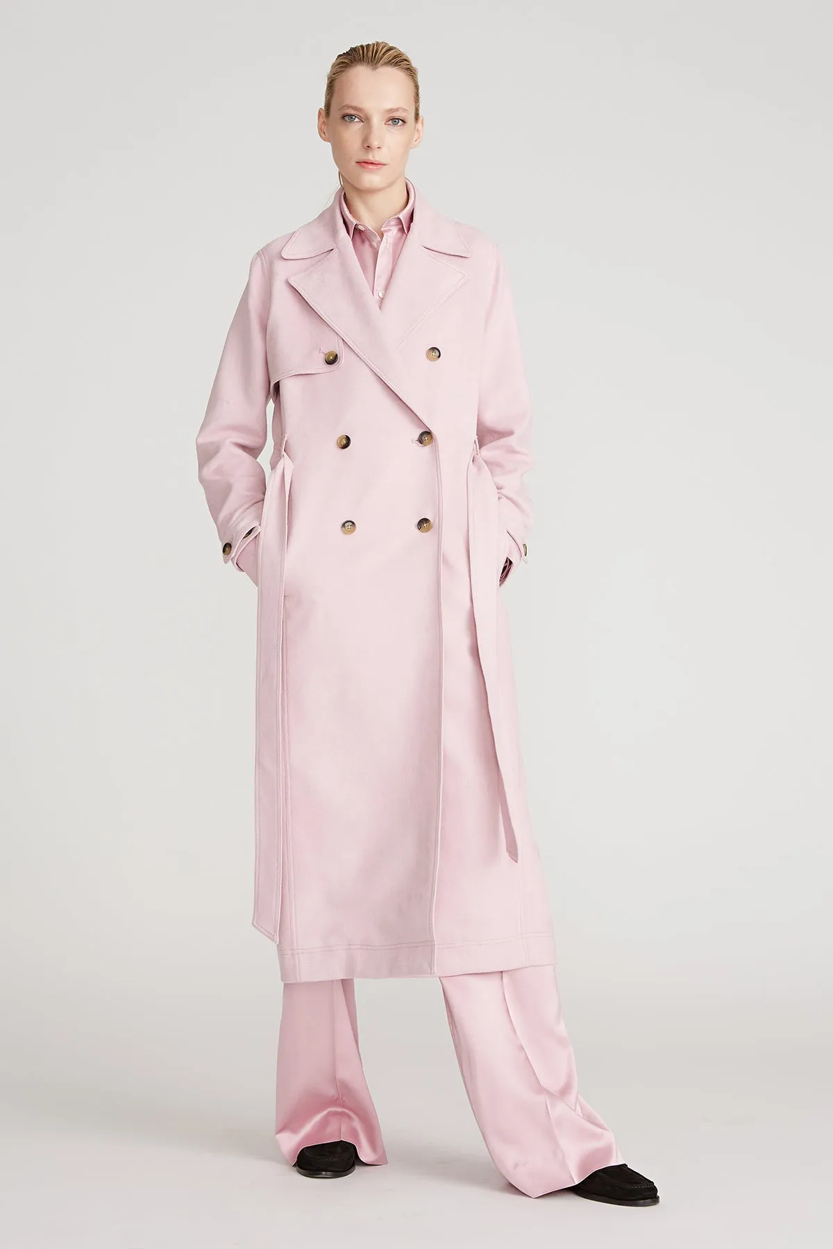 Auburn Ultrasuede Trench