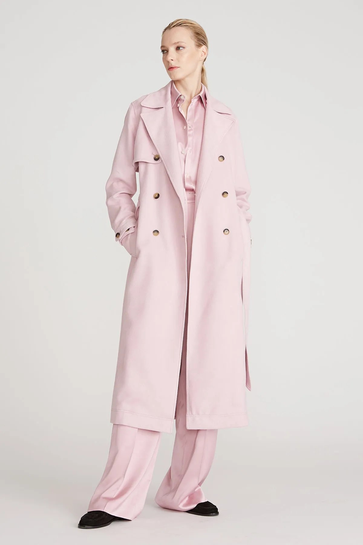 Auburn Ultrasuede Trench