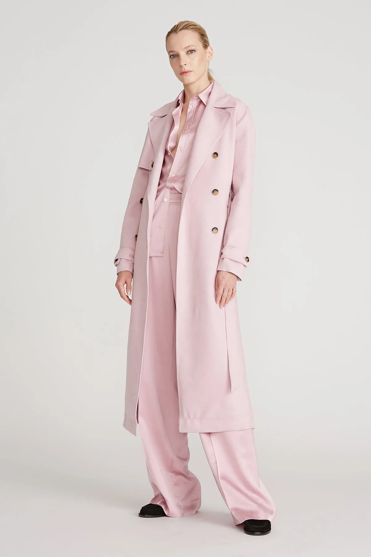 Auburn Ultrasuede Trench