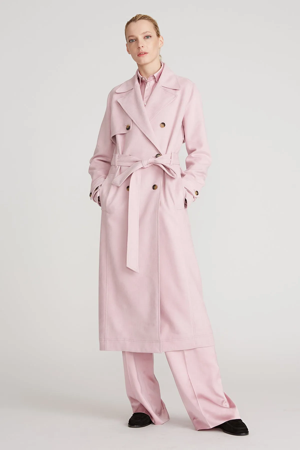 Auburn Ultrasuede Trench