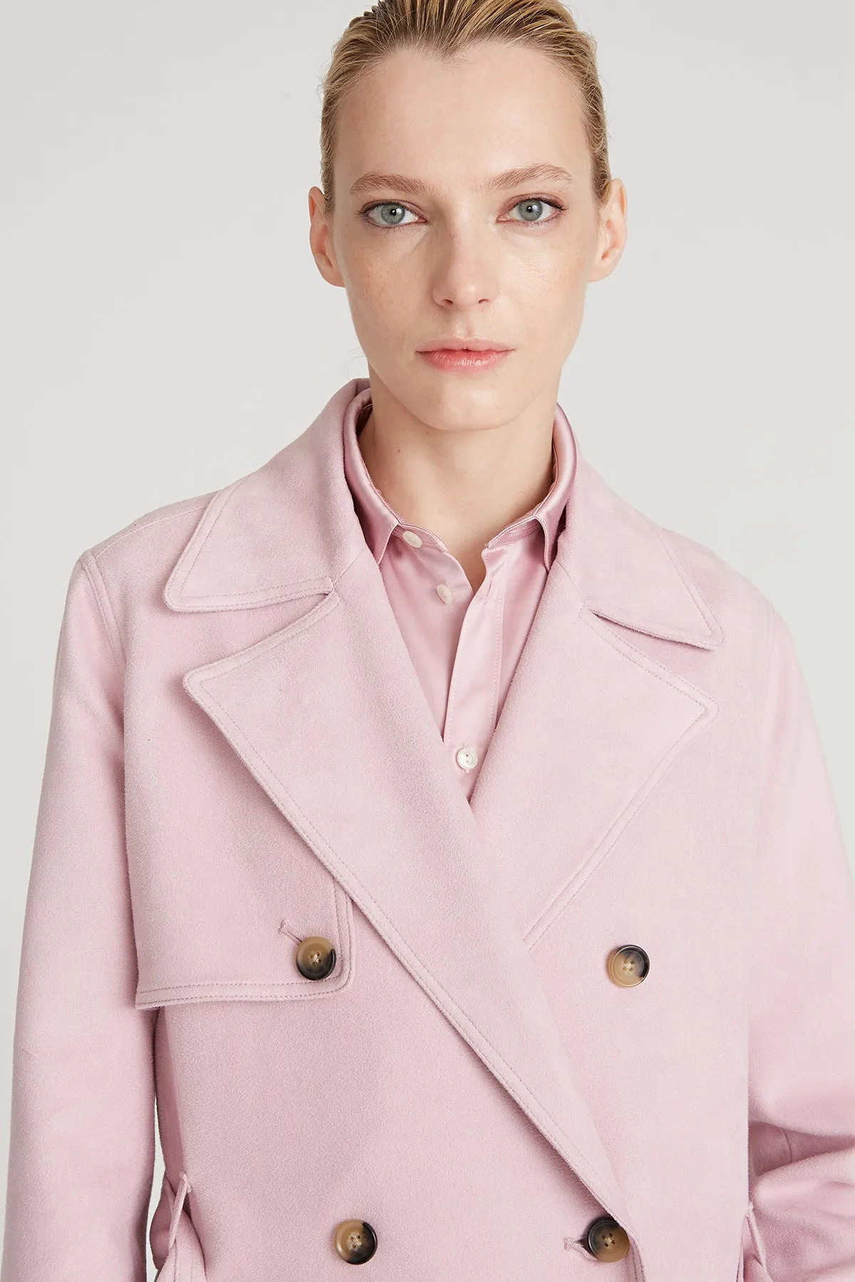 Auburn Ultrasuede Trench