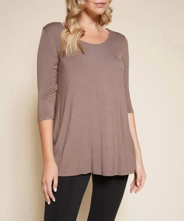 Bamboo Elbow Tunic T