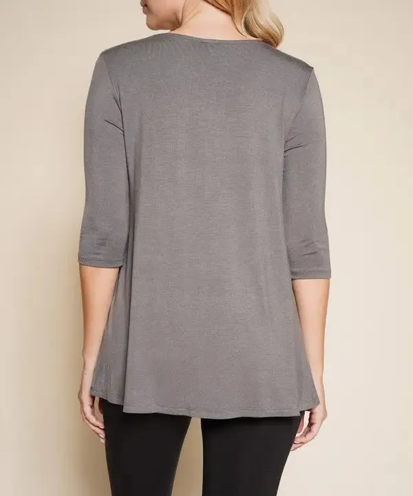 Bamboo Elbow Tunic T