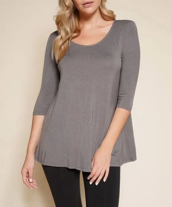 Bamboo Elbow Tunic T