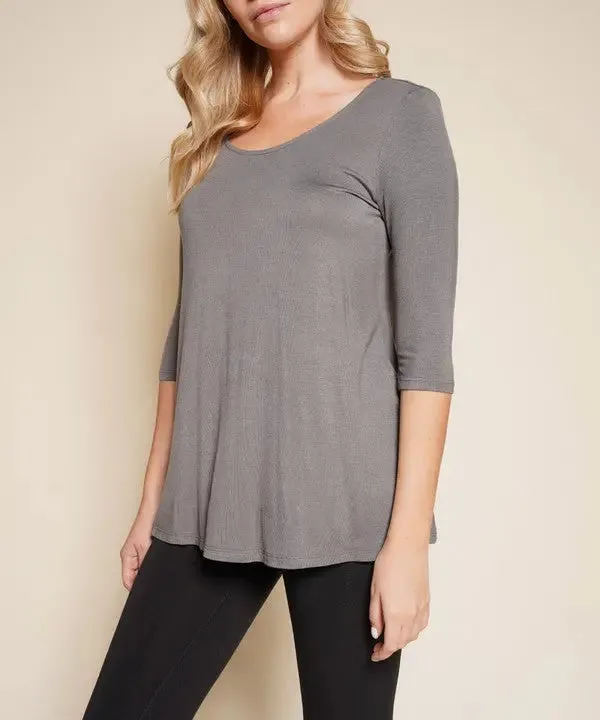 Bamboo Elbow Tunic T