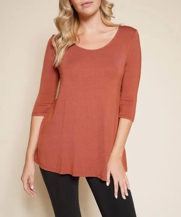 Bamboo Elbow Tunic T