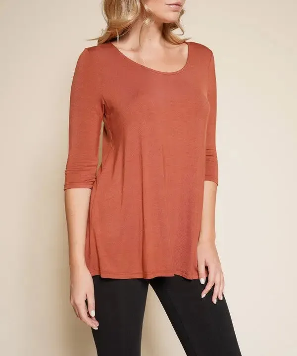 Bamboo Elbow Tunic T