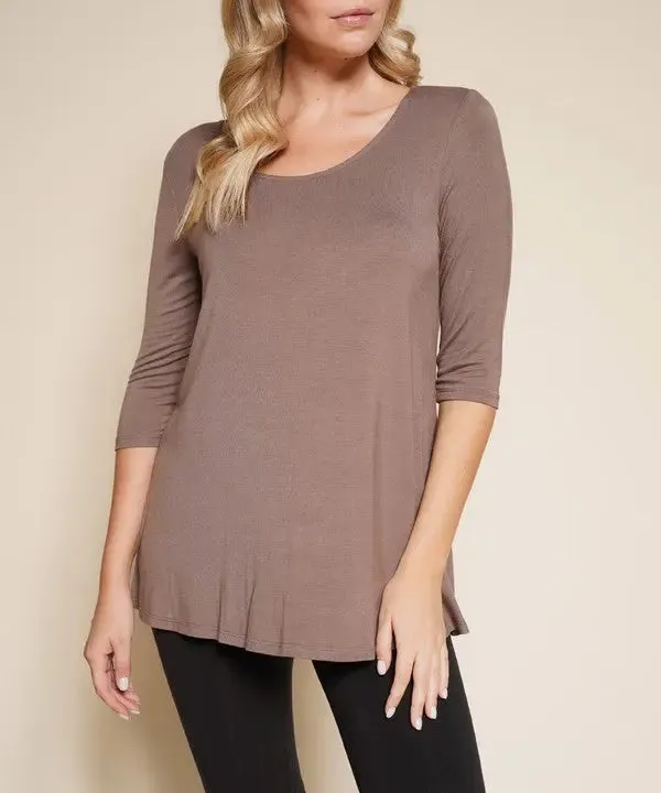 Bamboo Elbow Tunic T