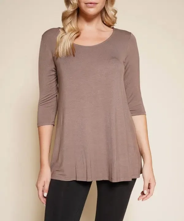 Bamboo Elbow Tunic T