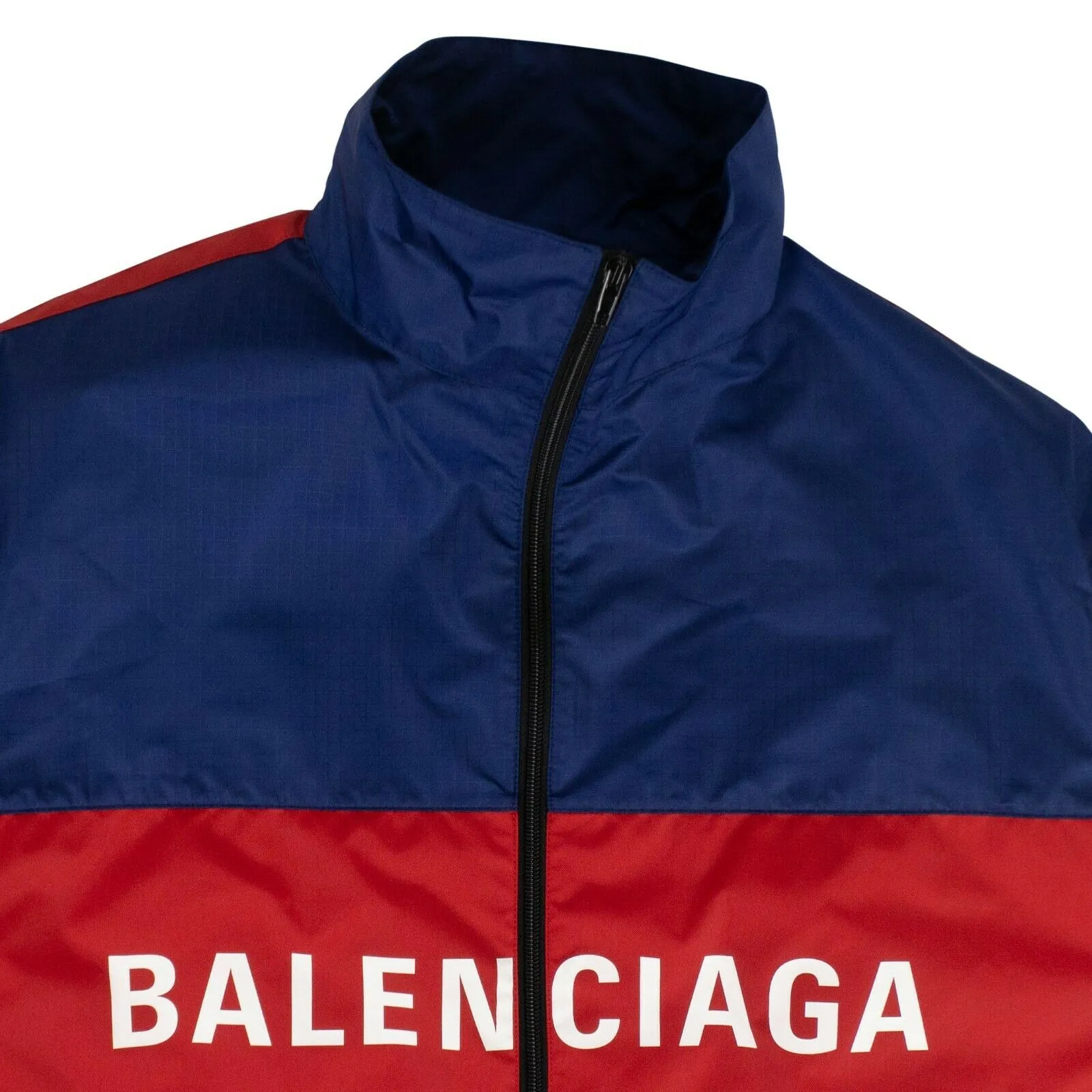 Blue and Red Logo Zip-UP Jacket