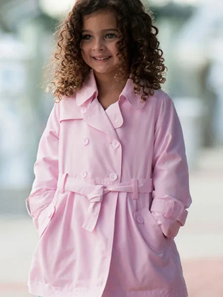 Dani Pink Trench Coat Sizes 2-7