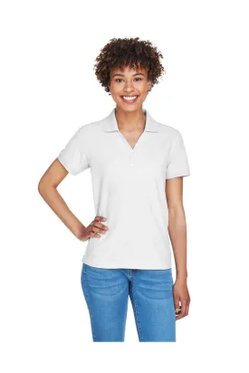 Devon & Jones D100W: Ladies' Pima Pique Short-Sleeve Y-Collar Polo