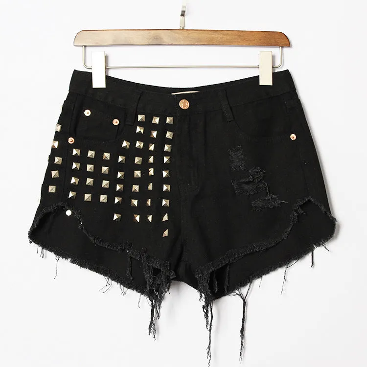Fashion Denim High Waist Shorts