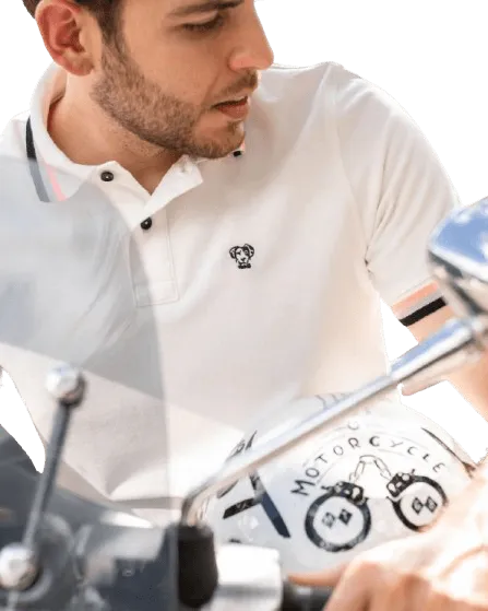 POLO DANTE ANTIMANCHAS GENEVA - SLIM [BLANCO]
