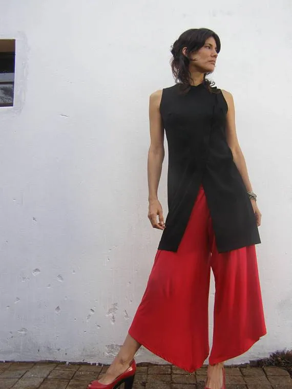 Wide Leg Triangular Women's Pants