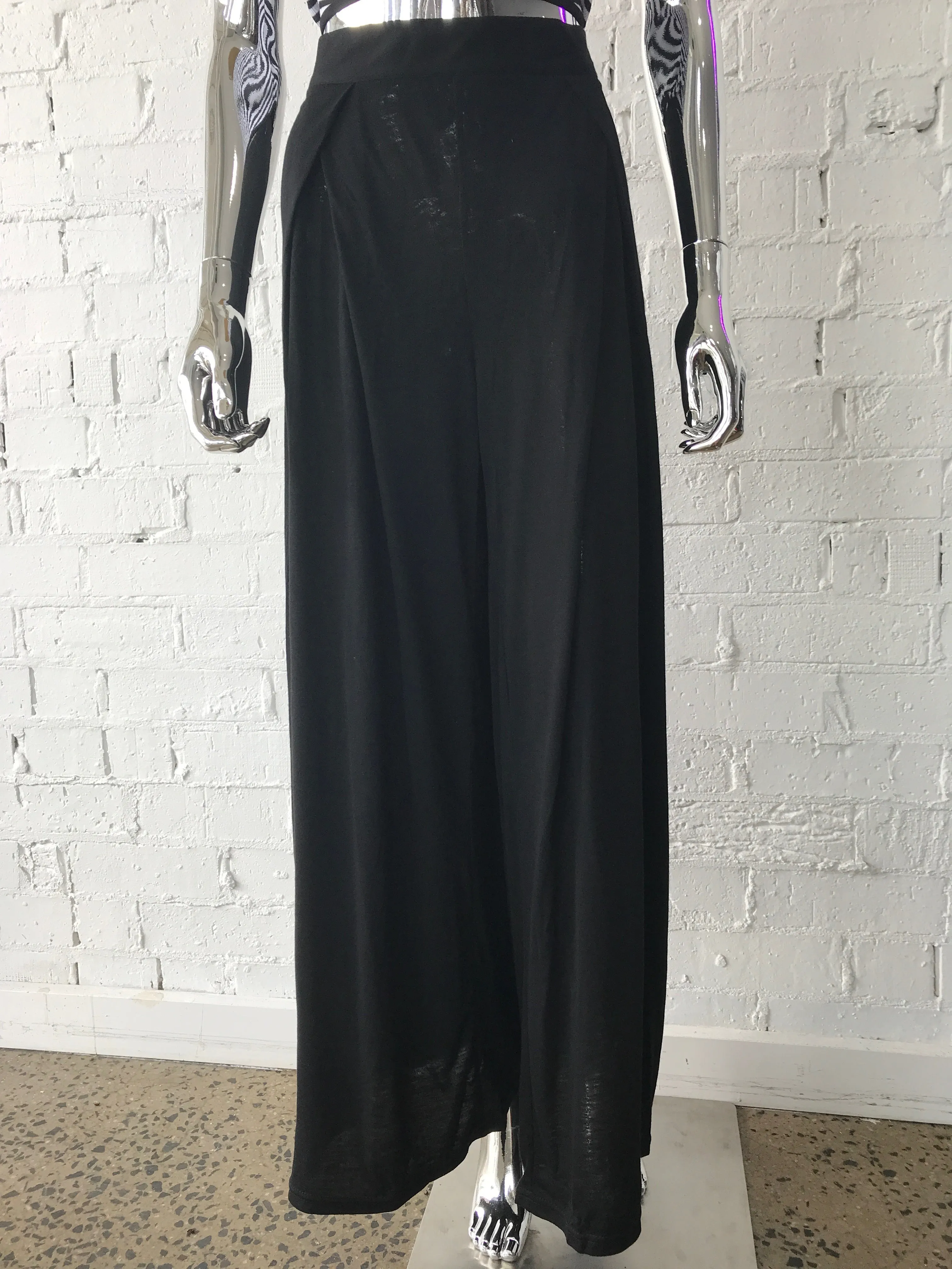 Womens Black Wide Leg Pants