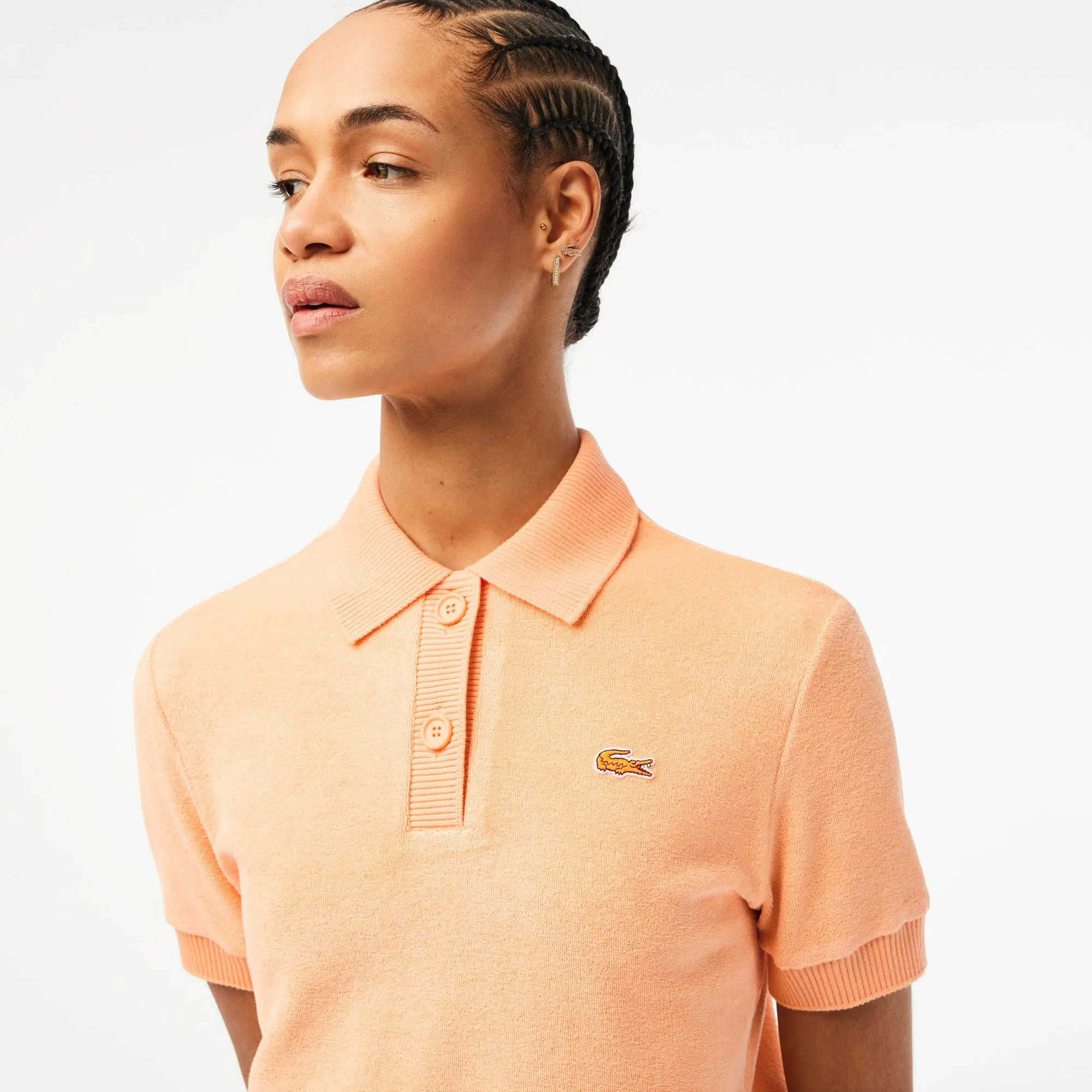 Women’s Lacoste Slim Fit Organic Cotton Terry Polo Shirt